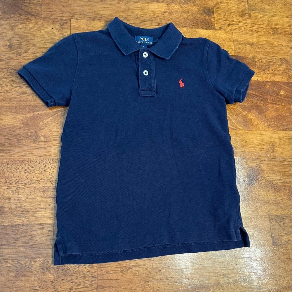 Polo by Ralph Lauren Deep Blue Polo boys size 6 100% cotton